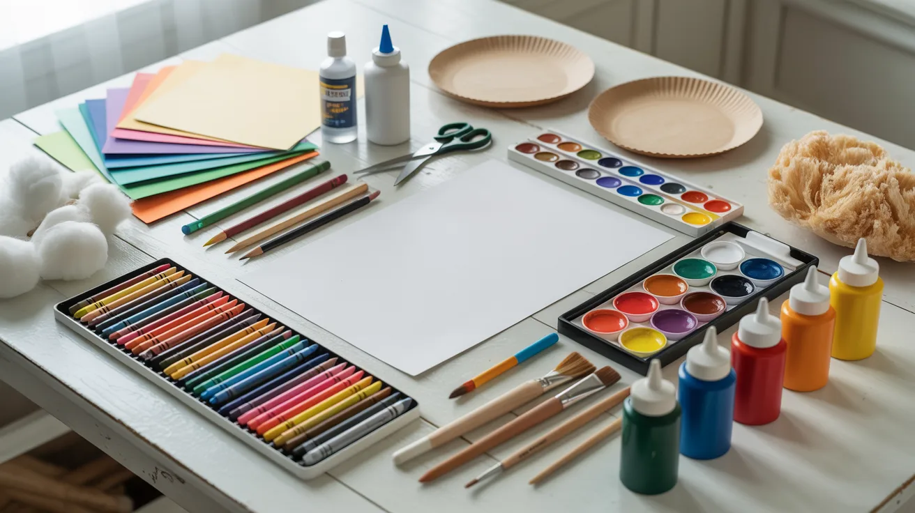 Basic Materials for Winter Art Projects