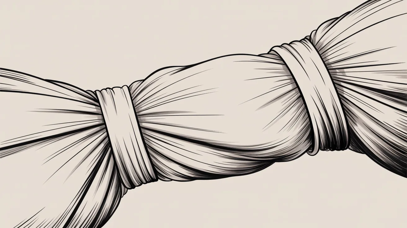 An illustration of a bow tie with a prominent knot, showcasing its elegant design.