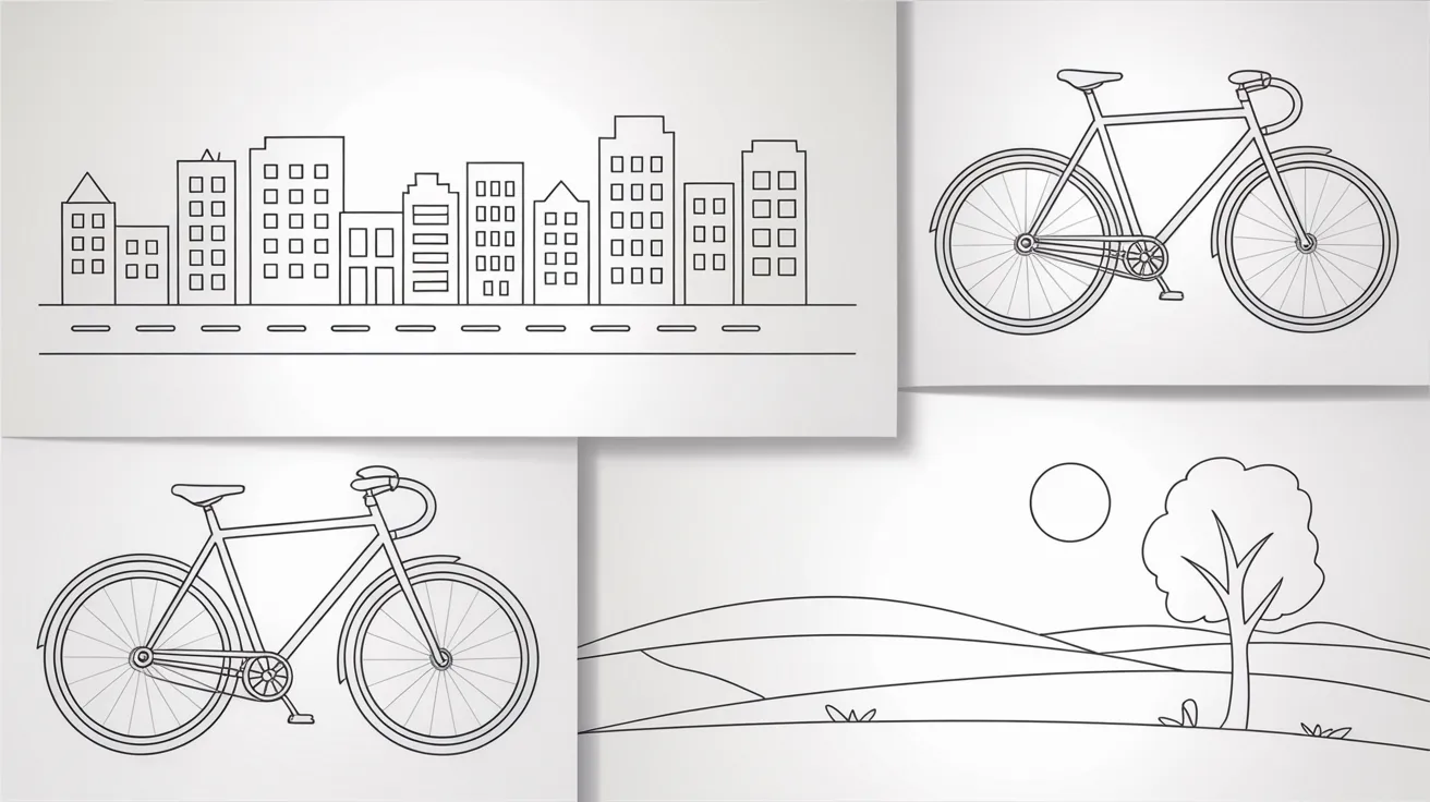 City and Scenery Outlines