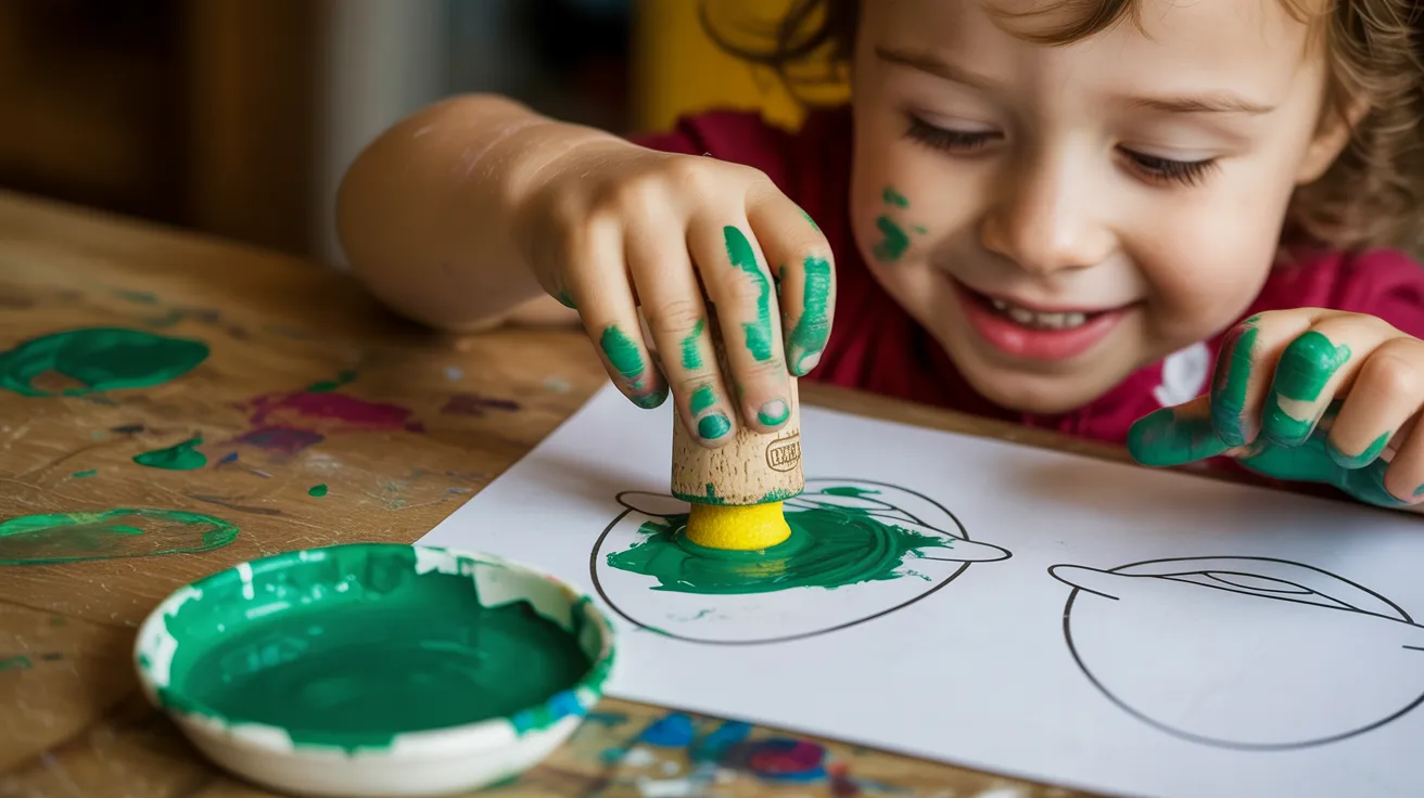 Step 2: Stamp the Green Yolks