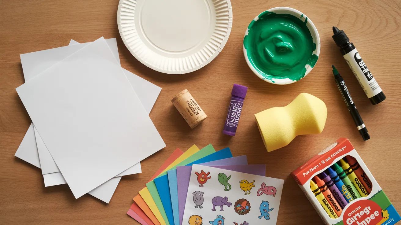 Supplies Needed for Green Eggs and Ham Craft