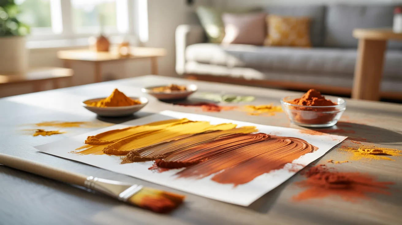 Spice painting activity for kids’ sensory art using natural spices to create textured and aromatic designs.