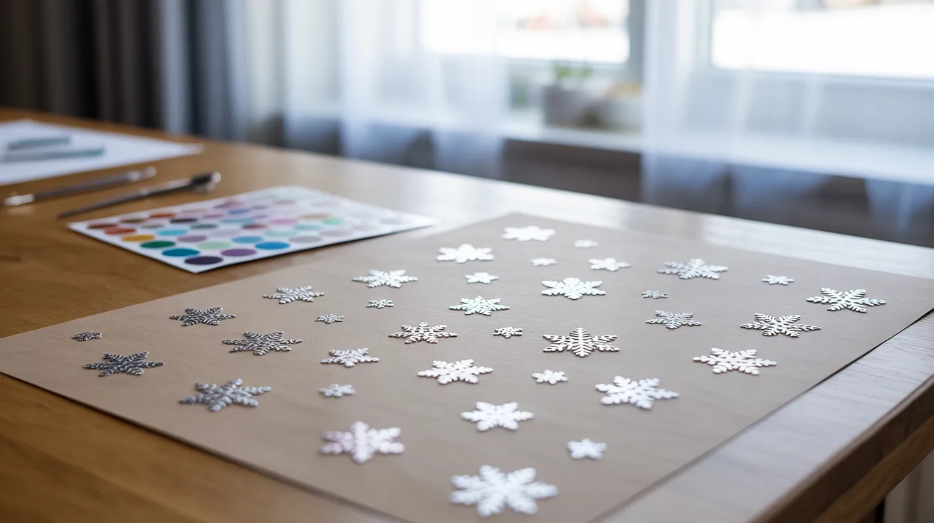 20. Snowflake Sticker Art
