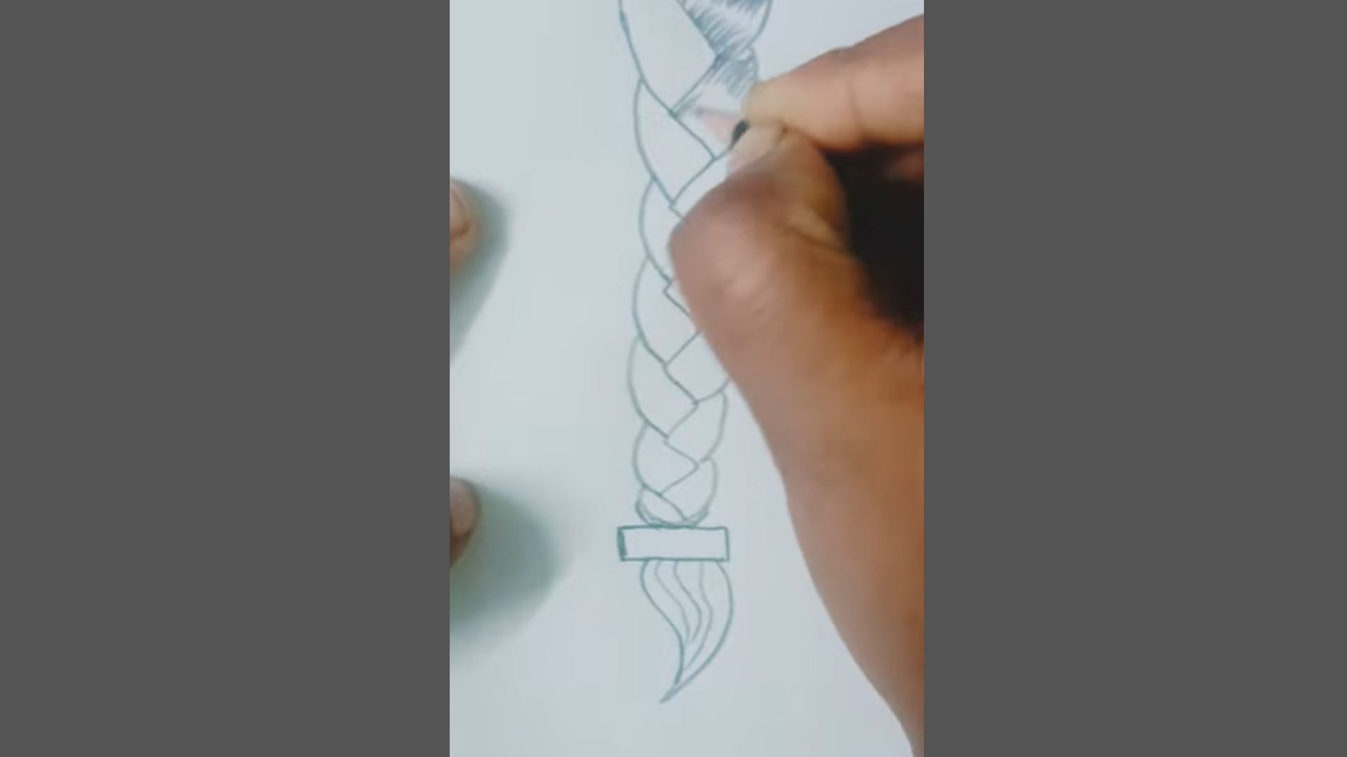 Fine hair-like lines added for texture and natural flow.