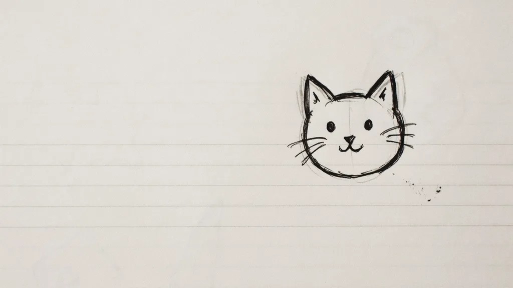 Cat face doodle