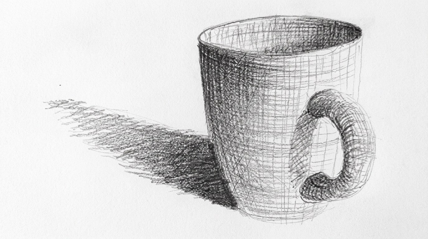 picture of cross-hatching sketch drawing