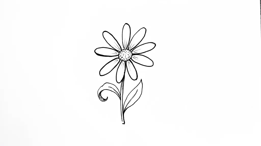 Daisy flower doodle