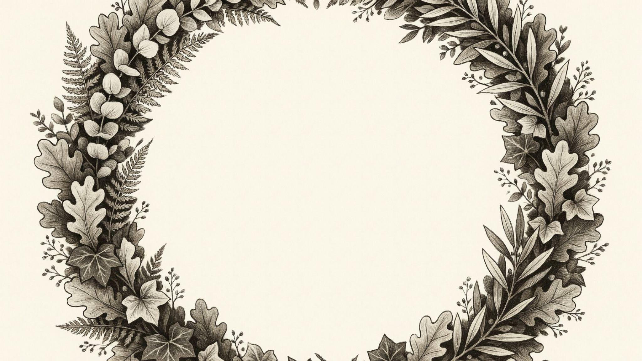 Full Foliage Wreath with layers of foliage on each other.