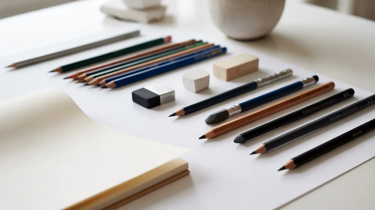 List of materials and tools needed for creating Renaissance art, including Pencils, chalk and Drawing Paper.