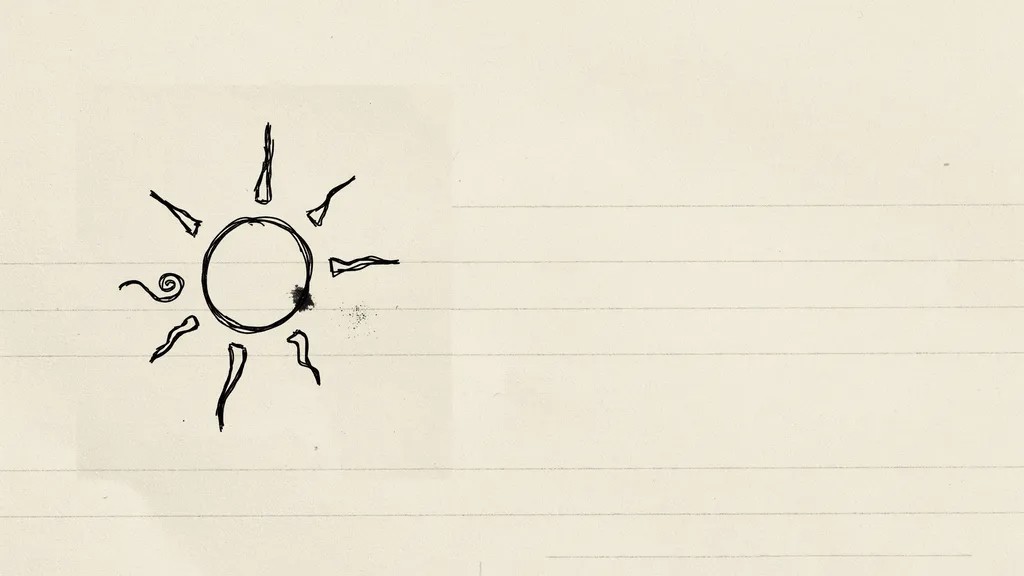 Easy sun doodle