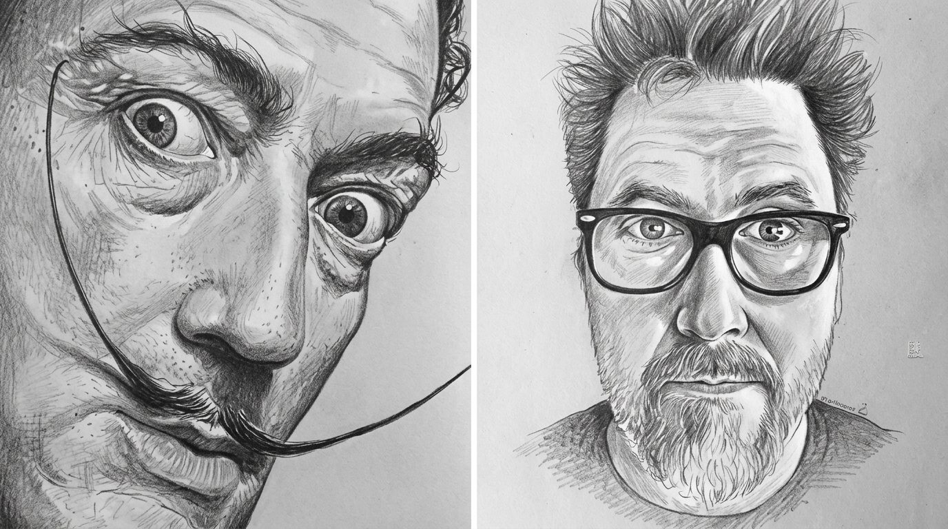 a black and white drawing sketch.