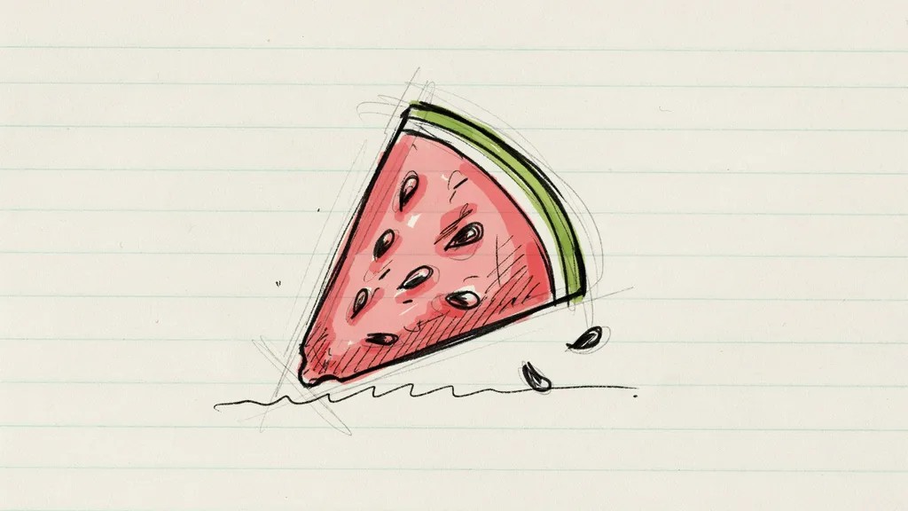 Watermelon doodle