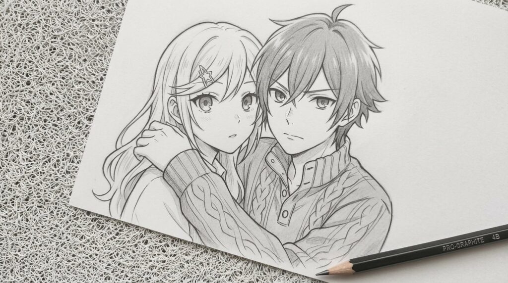 image of anime character drawings