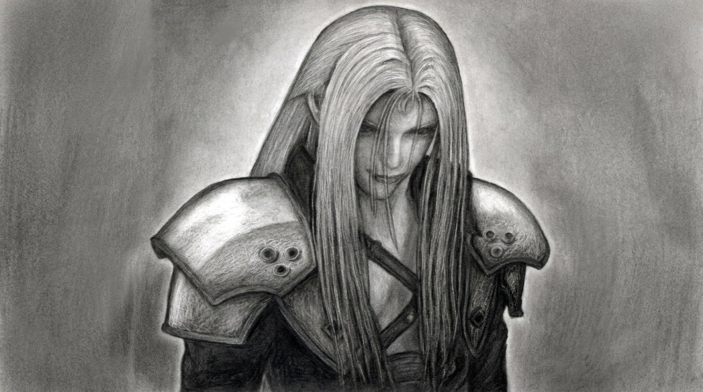 sketch of Sephiroth.