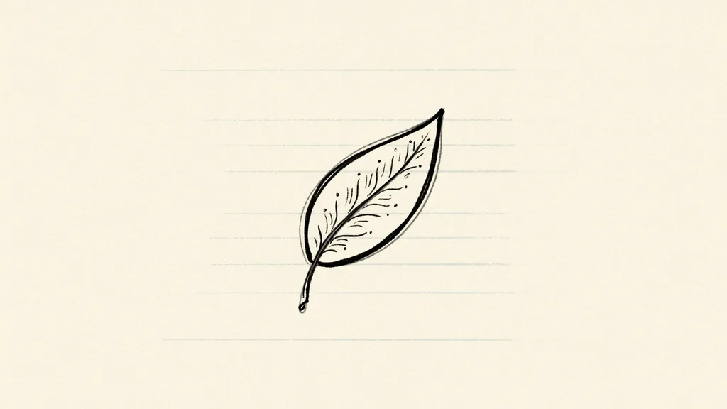 Easy leaf doodle