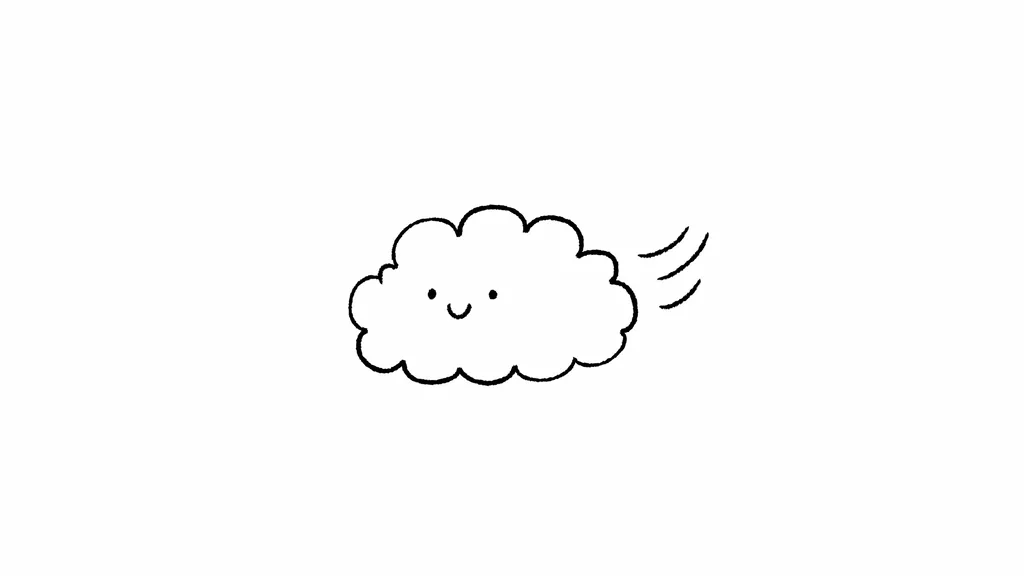 Simple cloud doodle