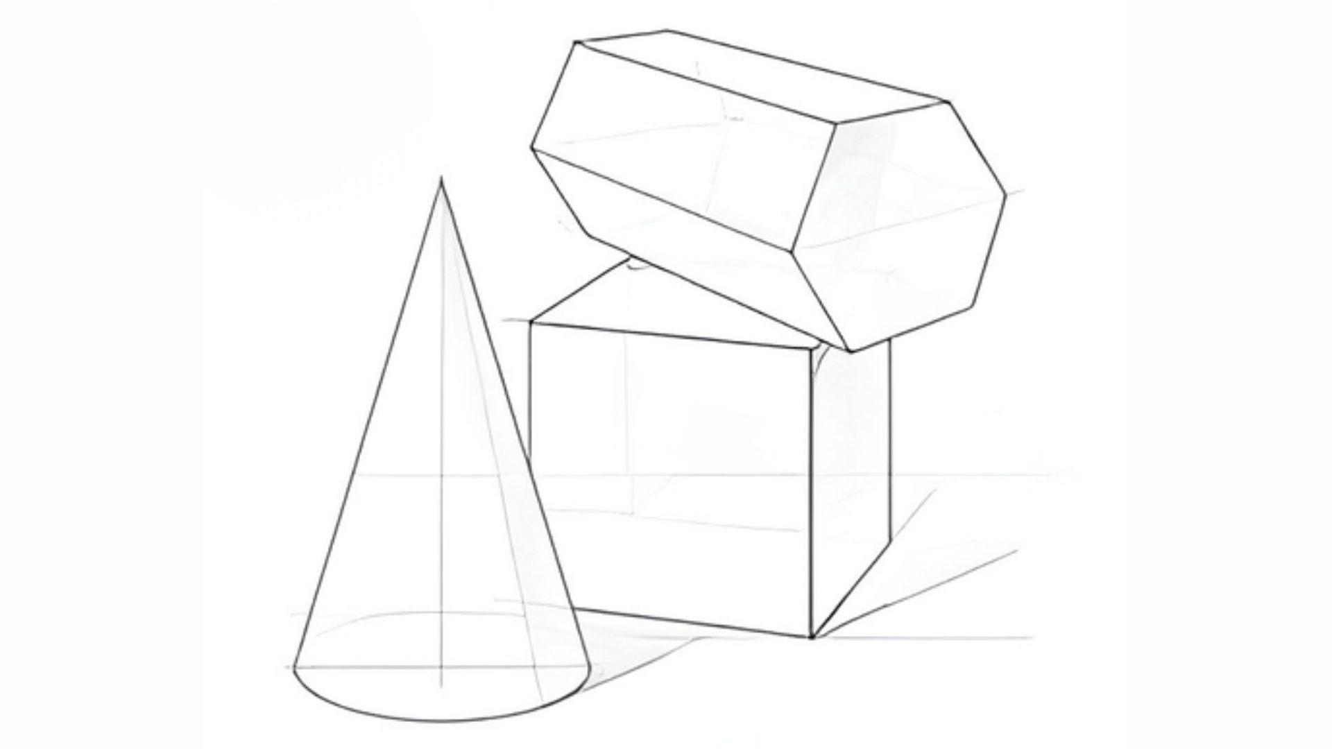 Adding light and shadows to create depth and realism in a still life drawing.