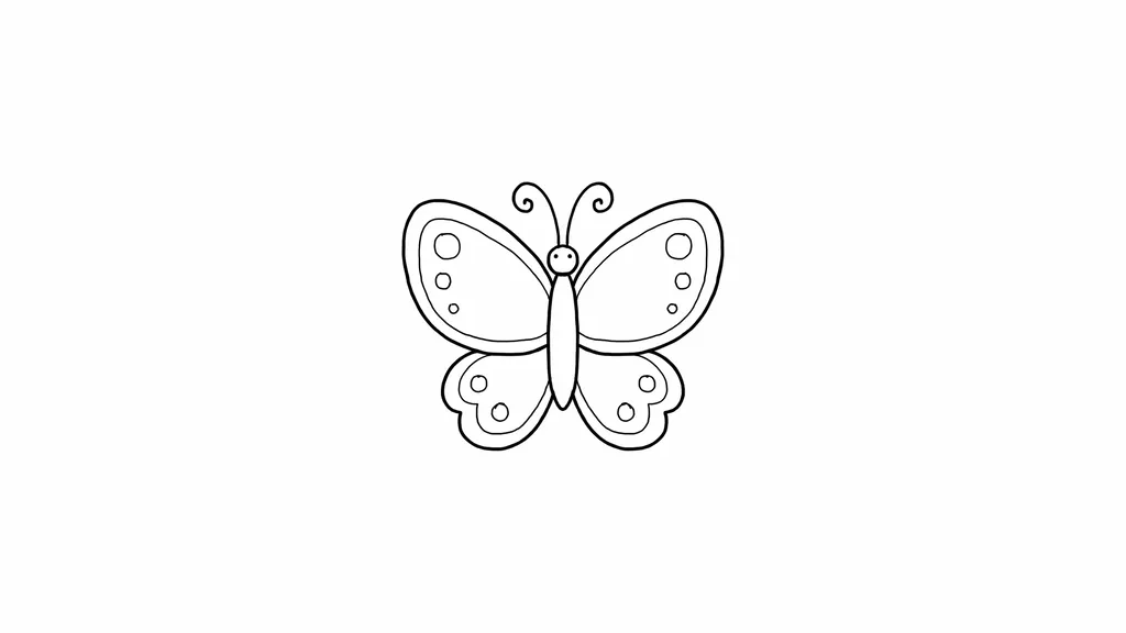 Easy butterfly doodle