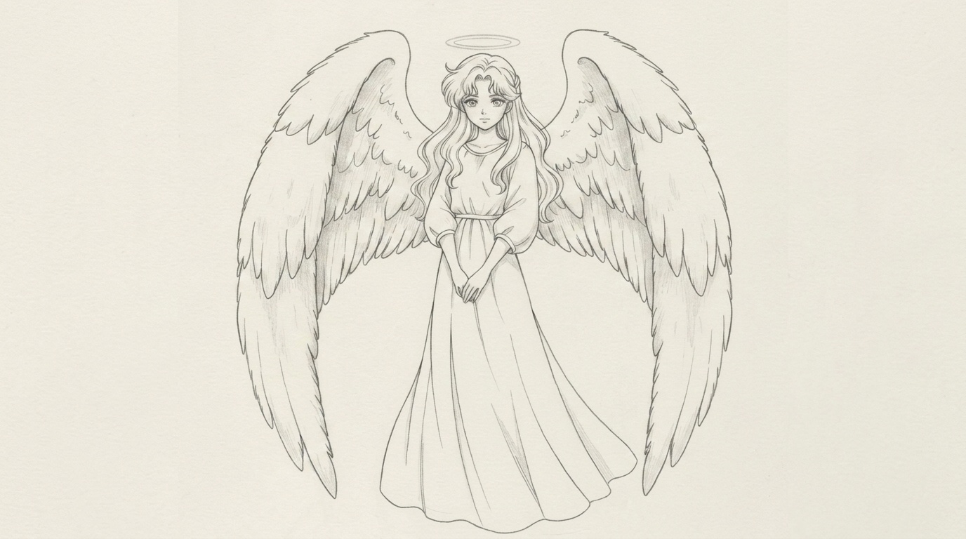 bonus angel drawing.