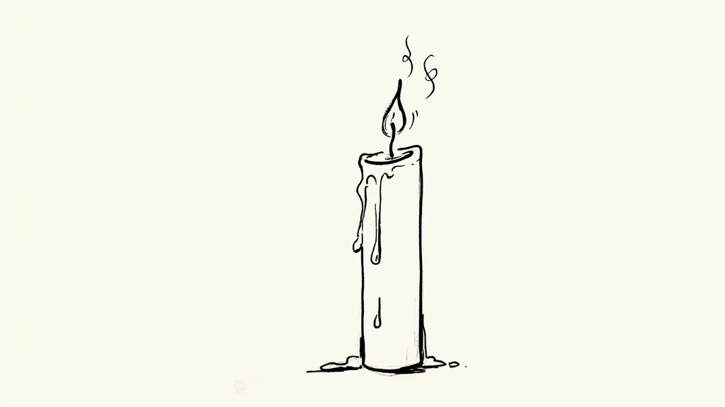 Candle doodle