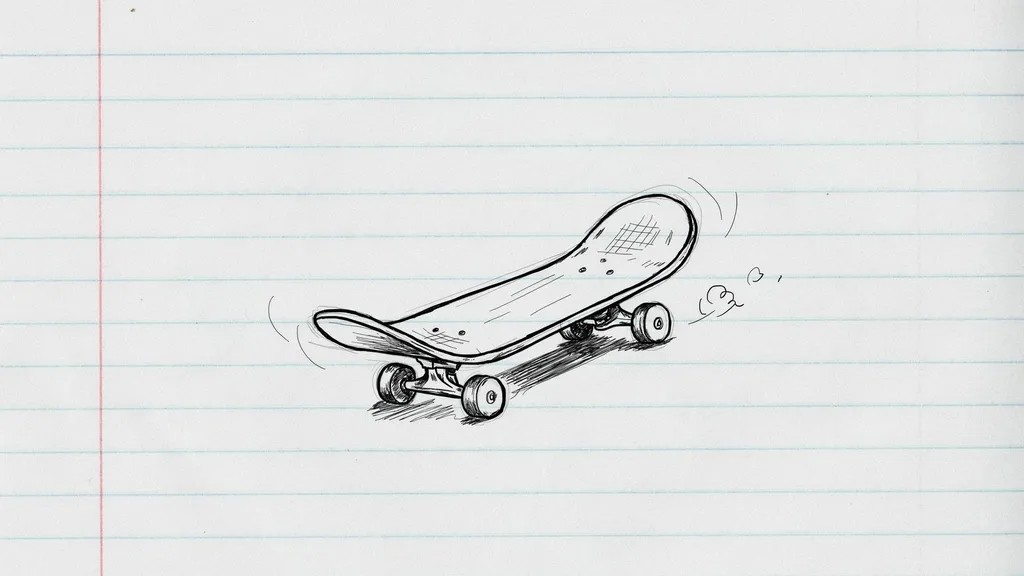 Skateboard doodle