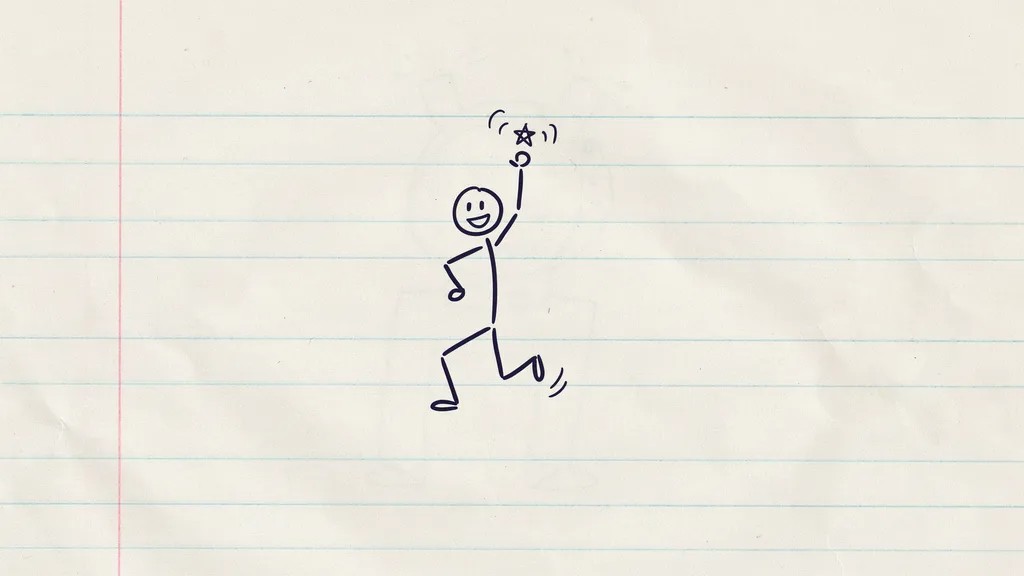 Stick figure doodle