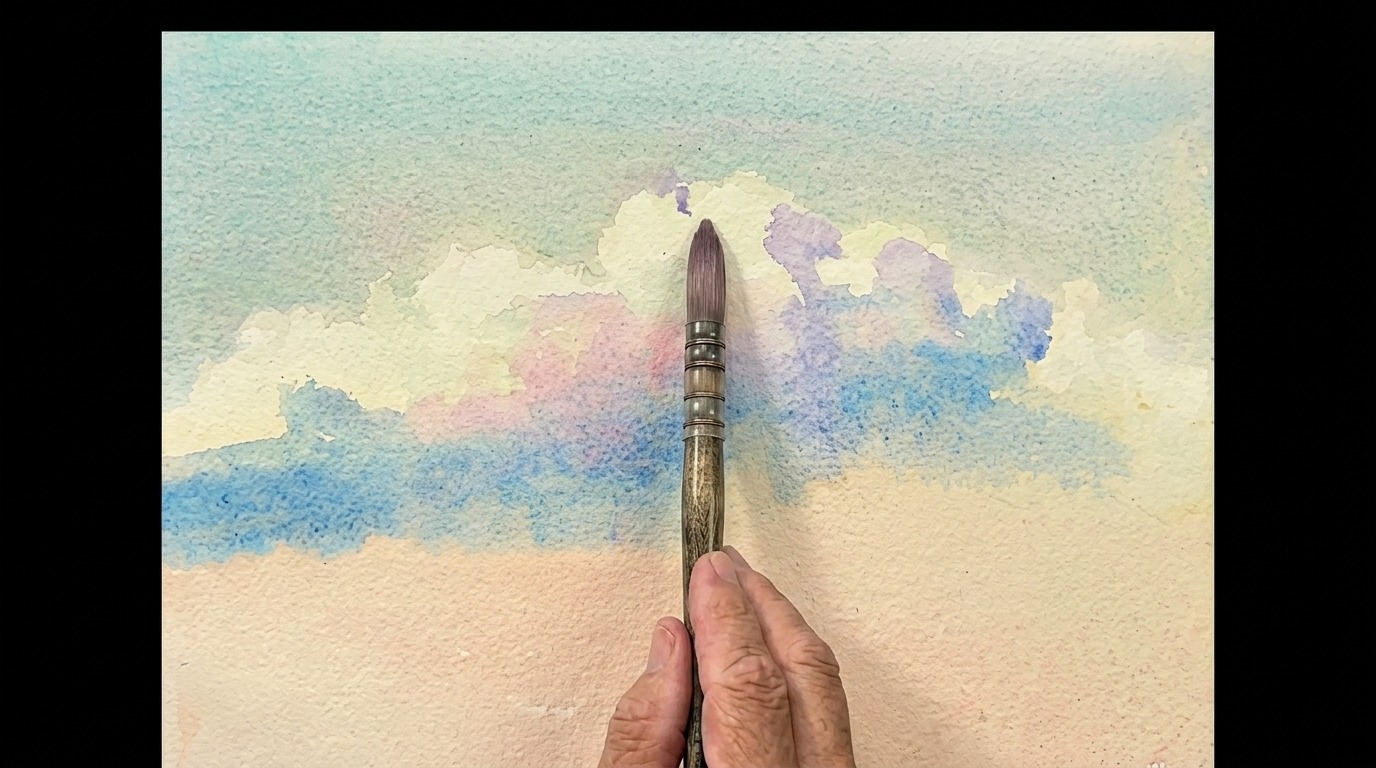 picture showing cloud painting.