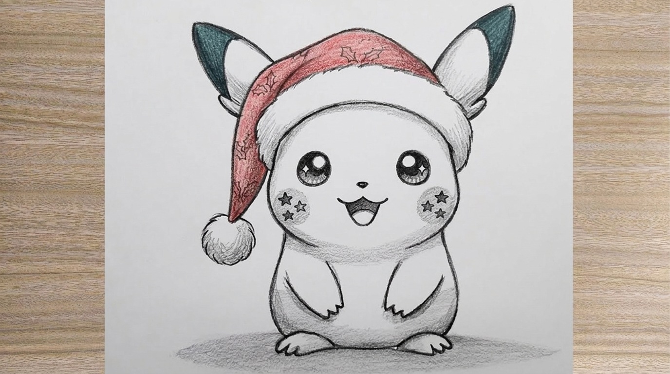 drawing of pikachu.